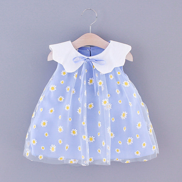 Children's Mesh Lapel Sleeveless Shirt