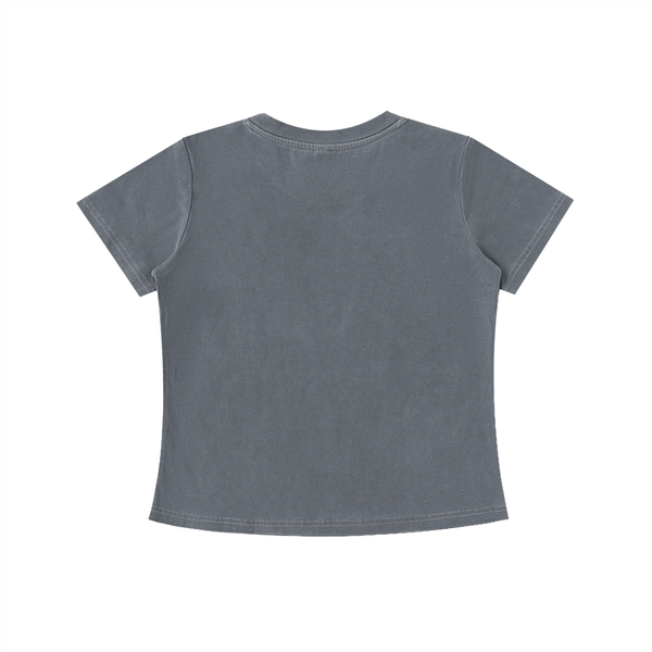 Womens Vintage Wash Slim Fit T-shirt