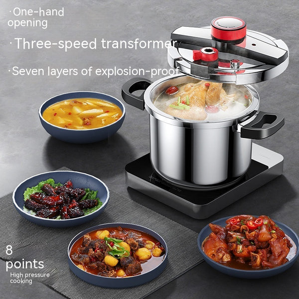 Stainless Steel Pressure Cooker 6L