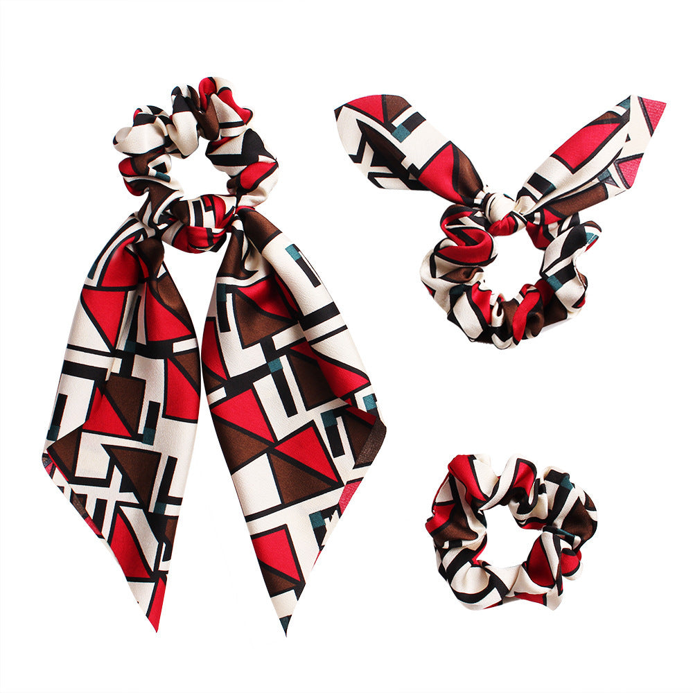 Horse Tail Ribbon Fabric Large Hair Tie