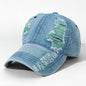 Double-Sided Large Hole Street Style Patchwork Color Stitched Dad Cap