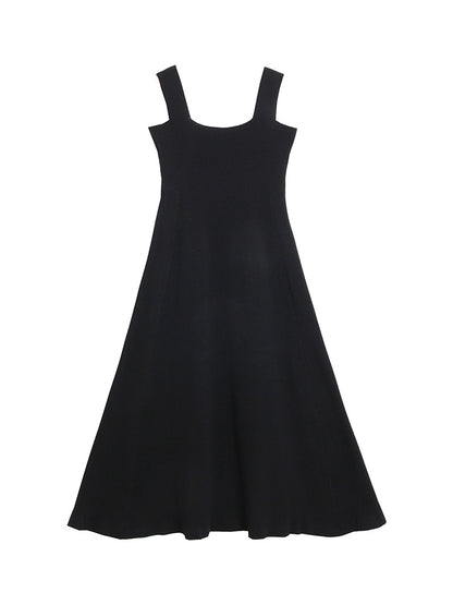 Bottoming Knit Suspender Dress