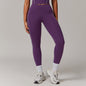 Fitness Contrast Color High Waist Nude Feel Pocket Yoga Pants