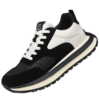 Baskets décontractées pour hommes - Chaussures confortables, antidérapantes, à lacets avec motif "TEAM" en relief