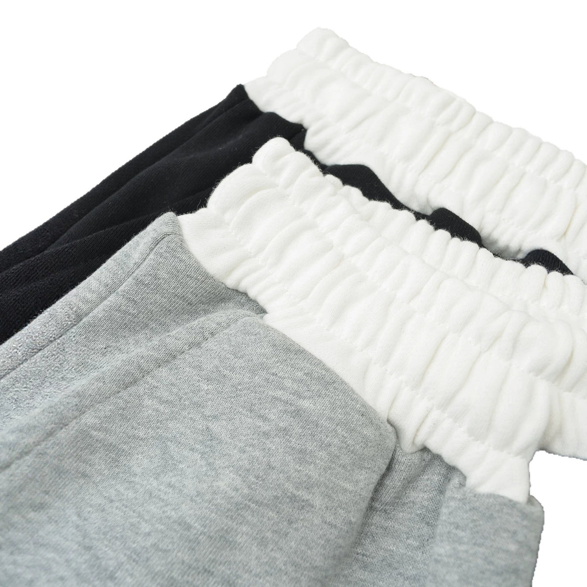 Women's Gray Striped Sweatshirt and Wide Leg Sweatpants