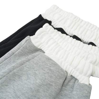 Women's Gray Striped Sweatshirt and Wide Leg Sweatpants