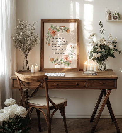 EMILY BRONTE AUTUMN PRINT