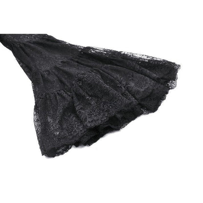 Haut Zuri gothique romantique en dentelle à manches cloche et poignets superposés Dark in Love