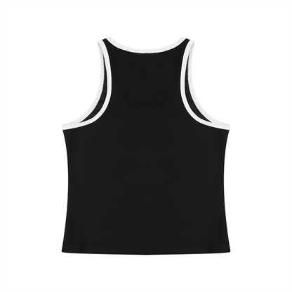 Women's Color Block Cropped Tank Top 220GSM