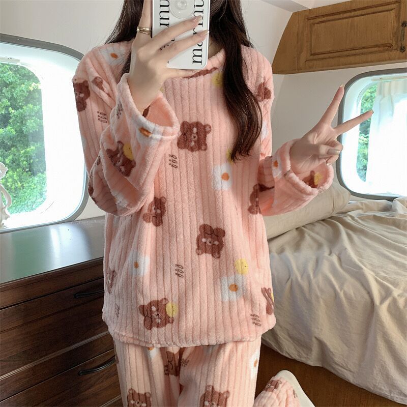 Autumn Winter Warm Pyjamas Sets