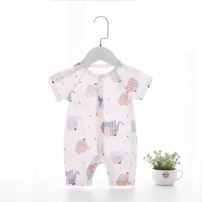 Baby Romper Cotton Short Sleeve Air Conditioning Suit