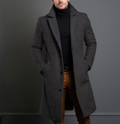 Mens Woolen Trench Coat
