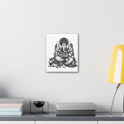 Canvas Ganesha Wall Decor