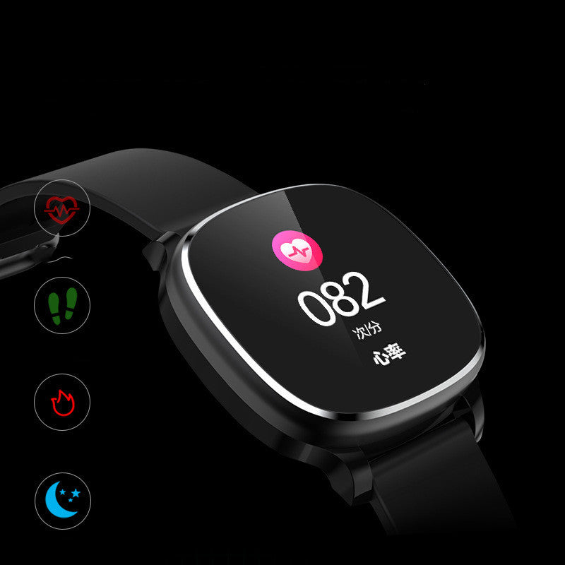 Bracelet intelligent grand écran tactile complet fréquence cardiaque Bluetooth sport