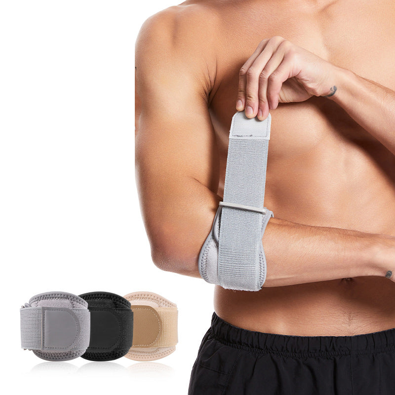Sports elbow protection tennis badminton breathable pressurized adjustable open strap pressurized elbow protection