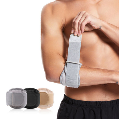 Sports elbow protection tennis badminton breathable pressurized adjustable open strap pressurized elbow protection