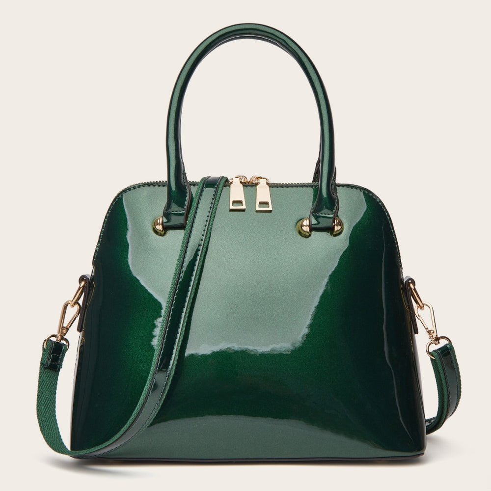 Women's PU Leather Shiny Tote Bag