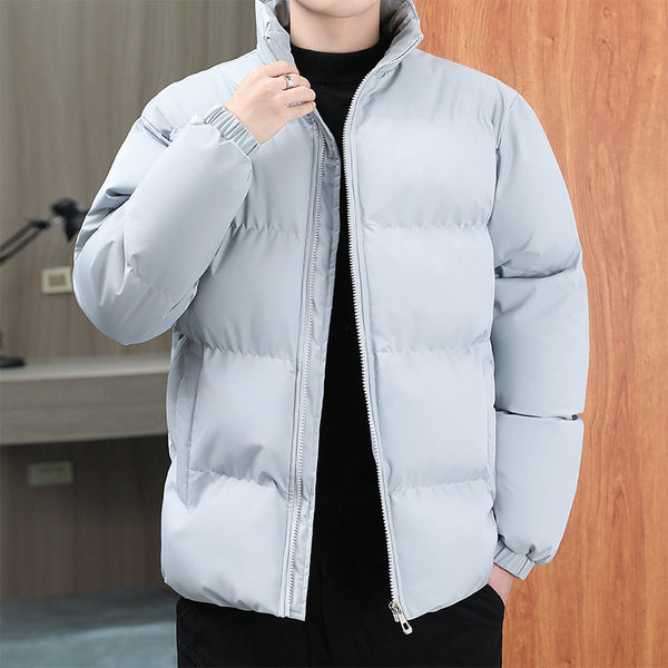 Mens Stand-collar Warm Plus Velvet Jacket - Stuffs & Savers