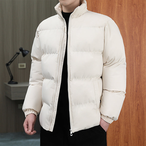 Mens Stand-collar Warm Plus Velvet Jacket - Stuffs & Savers