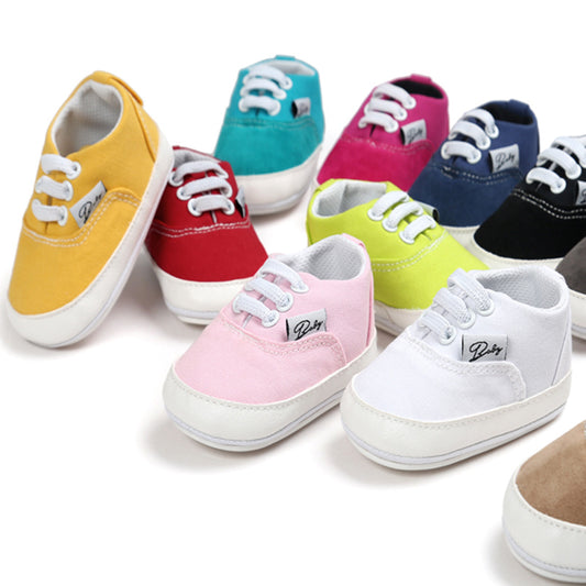 Childrens Elastic Band Canvas Shoes