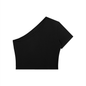 Women's One-Shoulder Crop T-Shirt 250GSM