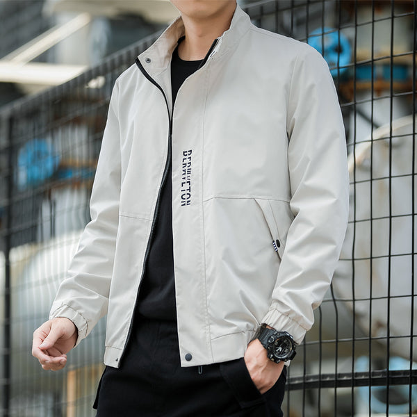 Men's Baseball-Style Casual Jacket