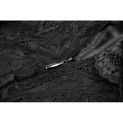 Dark in Love Nevaeh Gothic Lace and Mesh Mermaid Skirt
