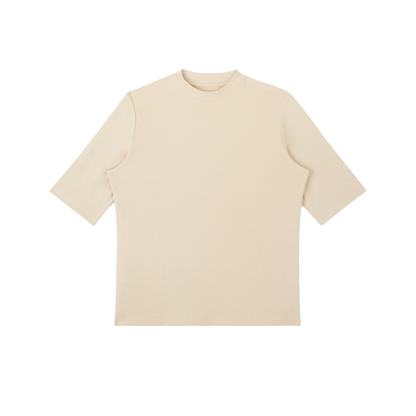 Womens Mock Neck Short Sleeve T-Shirt