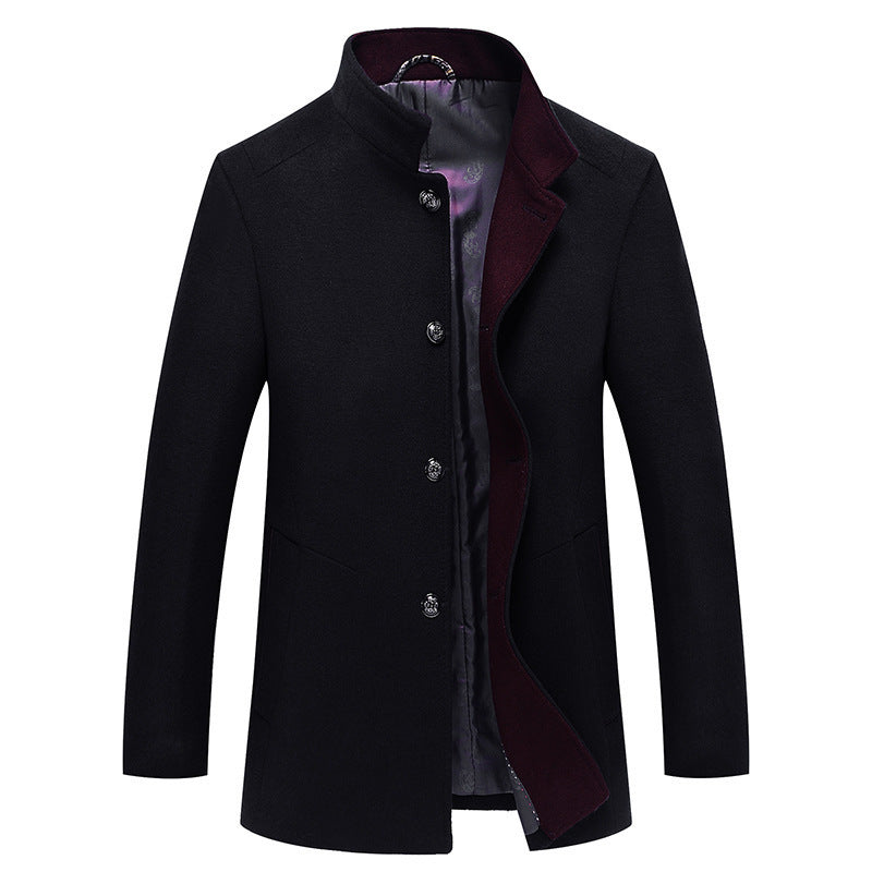 Mid-length Single-breasted Trench Coat