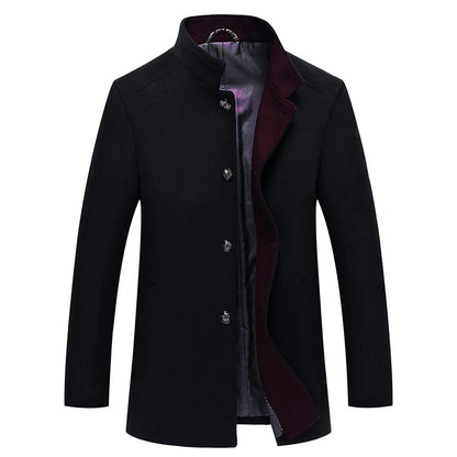 Mid-length Single-breasted Trench Coat