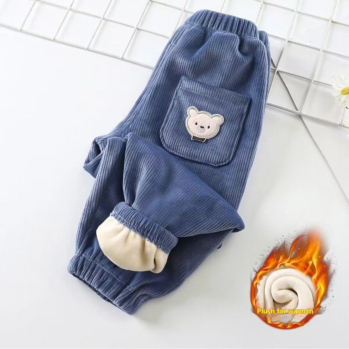 Kids Corduroy Casual Pants