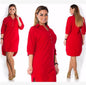 Robe chemise grande taille asymétrique