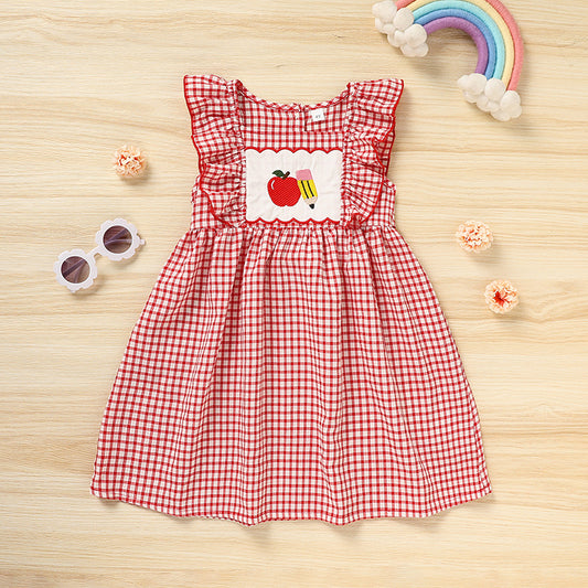 Girls' Sleeves Casual Dress