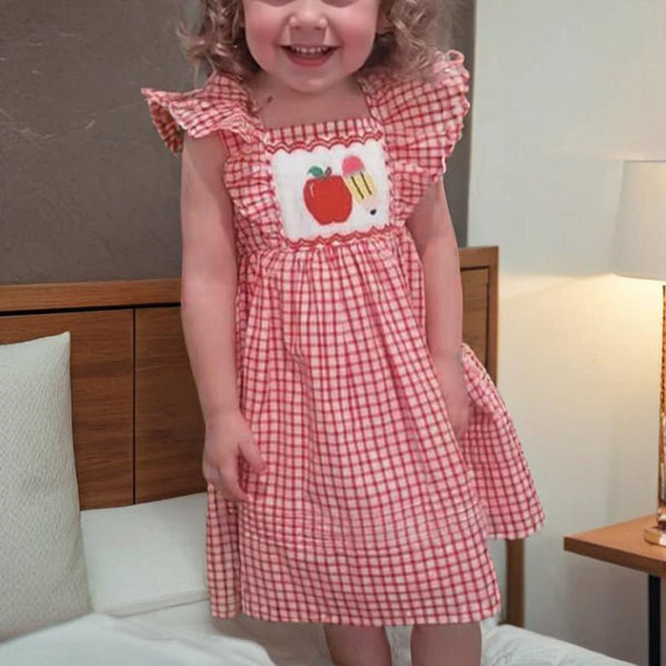 Girls' Sleeves Casual Dress