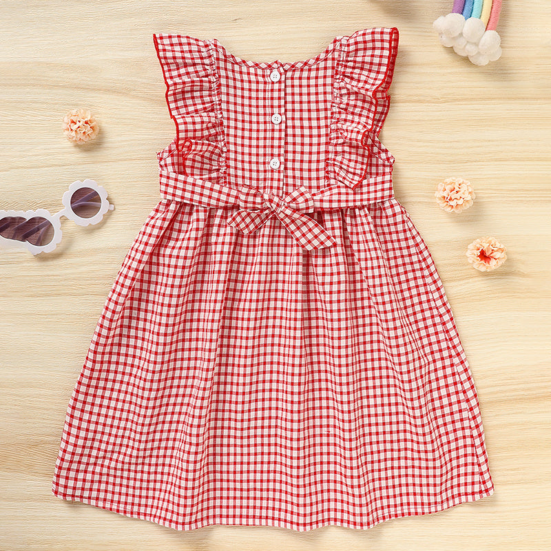 Girls' Sleeves Casual Dress