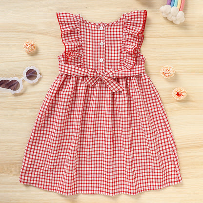Girls' Sleeves Casual Dress