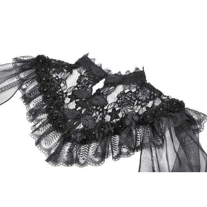 Dark in Love Morwenna Capelet Gothique Volants Dentelle