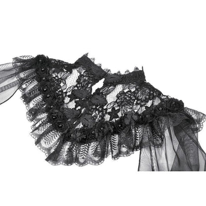Dark in Love Morwenna Capelet Gothique Volants Dentelle