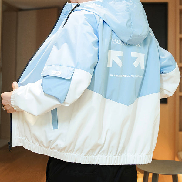 Men's Baseball-Style Casual Jacket