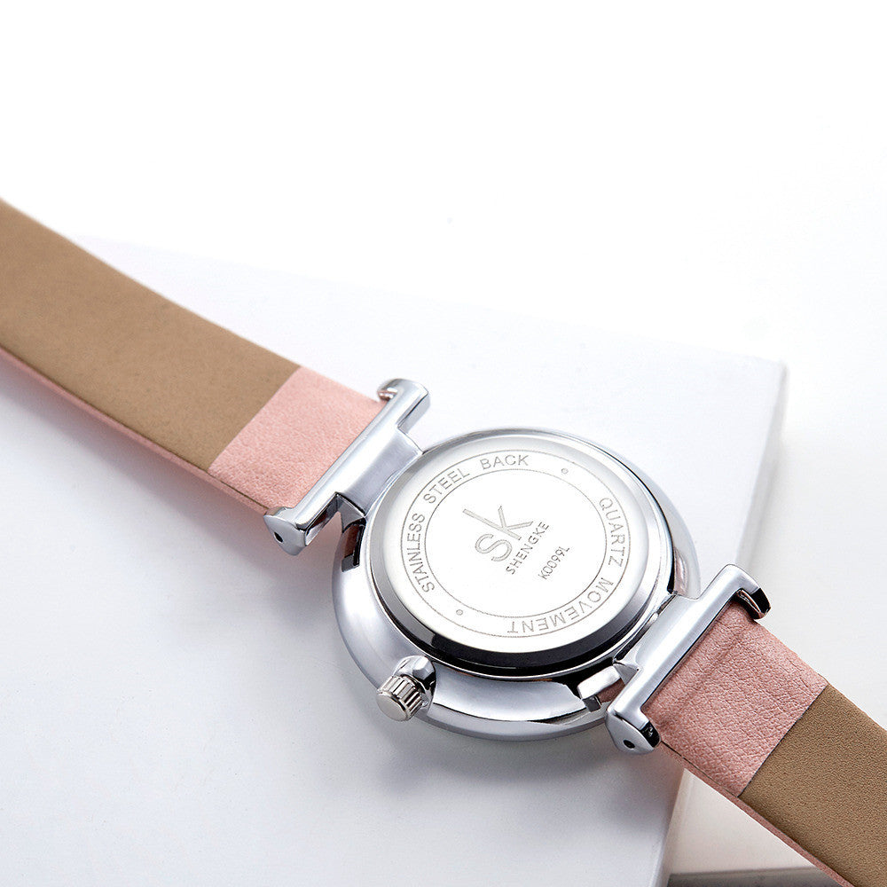SK shengke glass belt watch