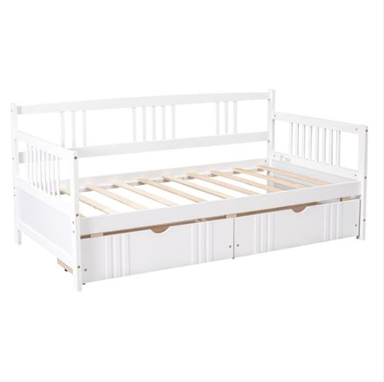 Double Sofa Bed Wooden With Drawers
