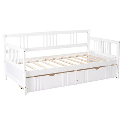 Double Sofa Bed Wooden With Drawers
