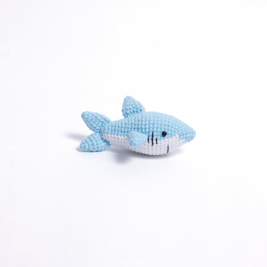 Cheeky Crochet Shark Charm – The Cutest Tiny Shark to Guard Your Bag