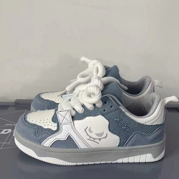 Men's Fur-Trim Low-Top Sneakers
