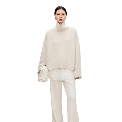 Women's High Neck Cashmere Sweater