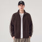 Stand Collar Solid Color Jacket