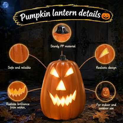 Halloween Pumpkin Lantern Luminous Prop – 1PC
