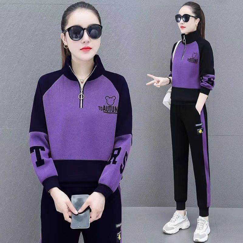 Fashion Casual Hoodie Two-Piece Set