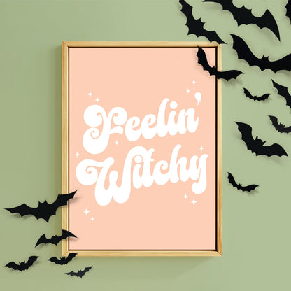 FEELIN' WITCHY PEACH PRINT
