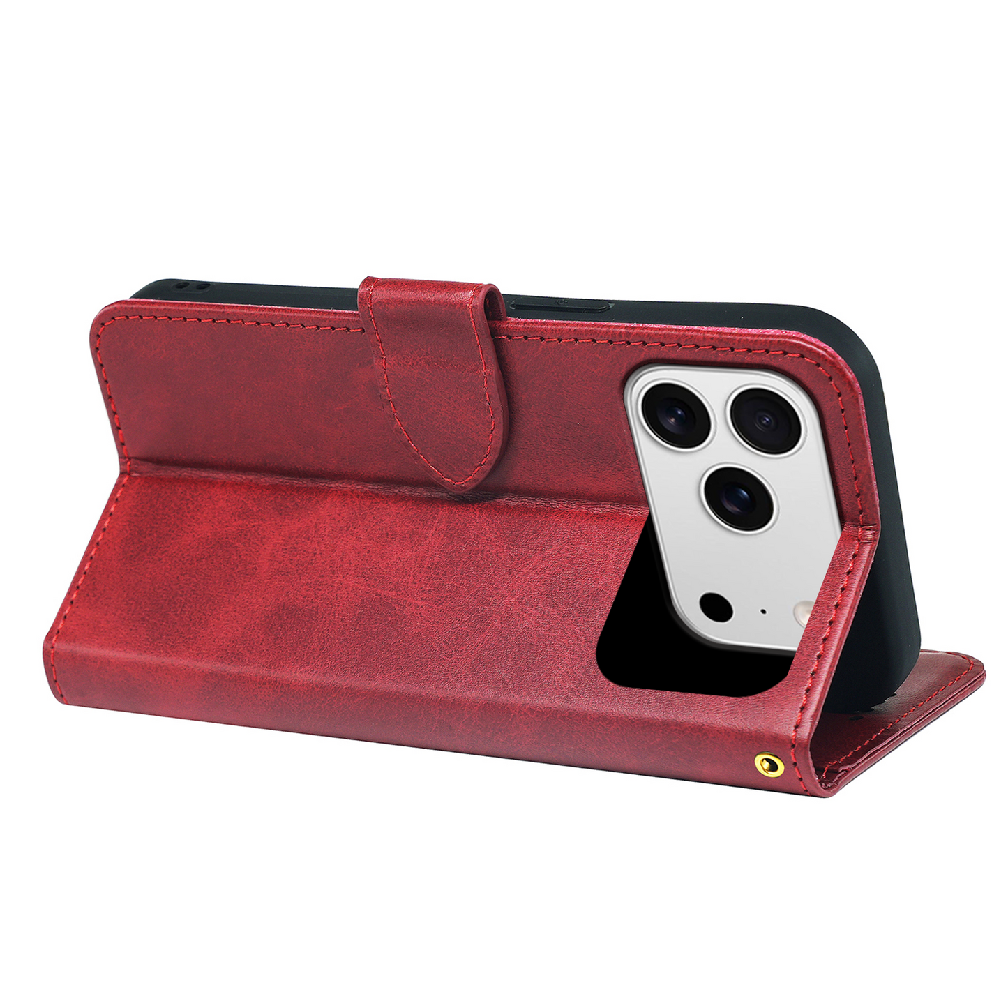 Coque Portefeuille en Cuir avec Étui à Rabat pour iPhone 17 Series